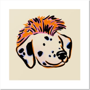 Dalmatian Dog Mohawk Posters and Art